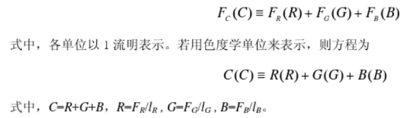 颜色的三刺激值和色品图